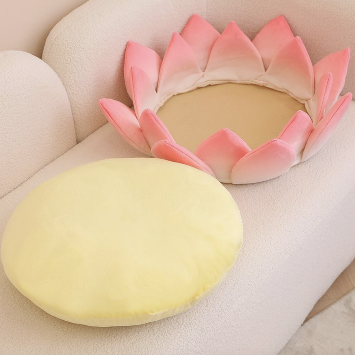 「蓮花冰絲坐墊」好清洗