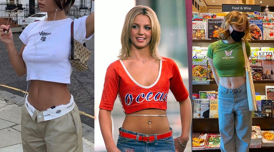 美式復古穿搭 ⎮ 短板印花緊身上衣