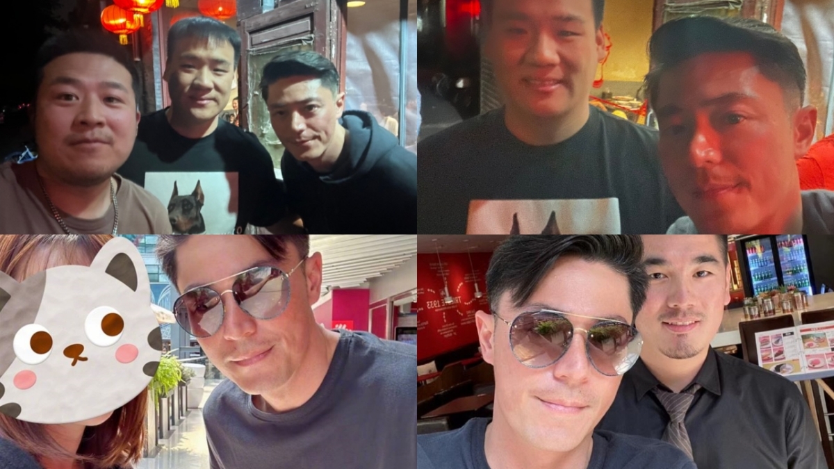 粉絲在北京巧遇霍建華