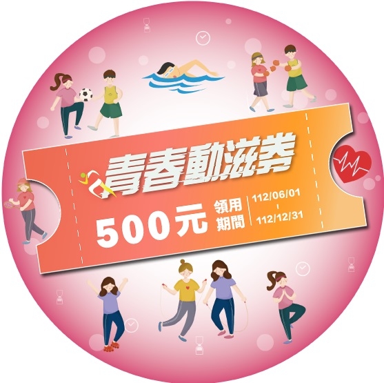 青春動滋券5月開放業者登記合作店家。