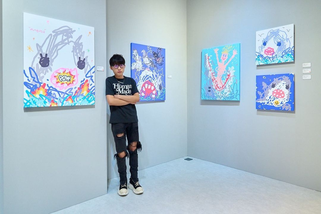 台灣新銳藝術家朱晨維的首場個展《IN FLAMES》