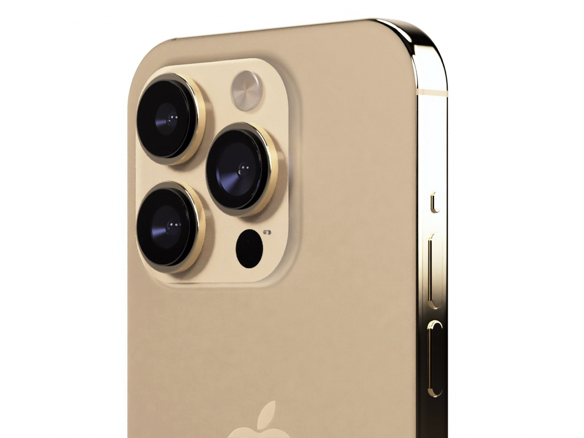 iPhone 15 Pro流金黃渲染圖