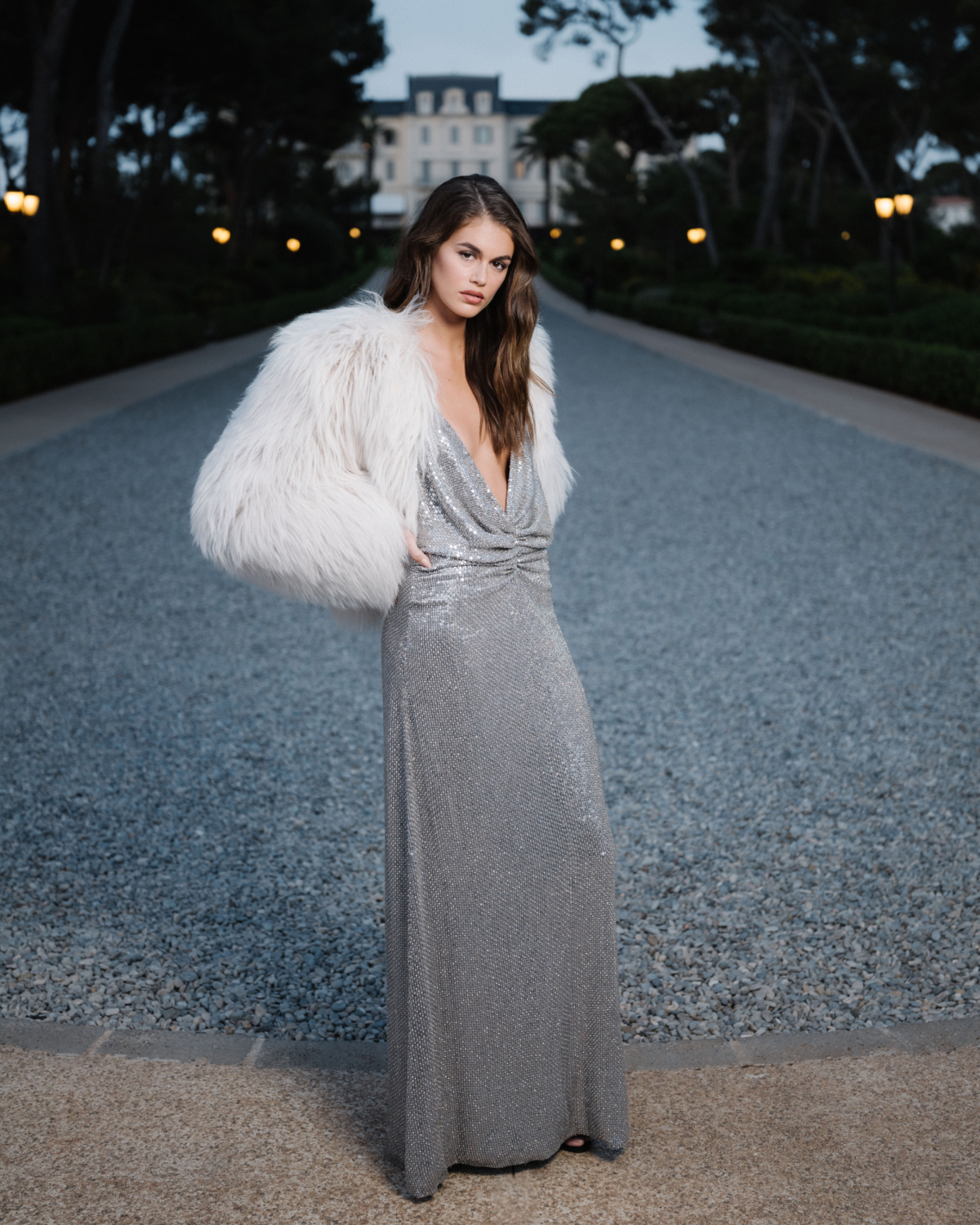CELINE CANNES 2023 DINNER _ KAIA GERBER