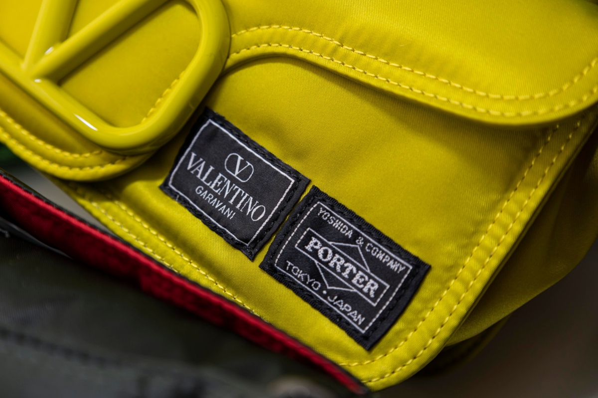 Valentino 2024春夏男裝時裝秀與Porter合作的尼龍包系列