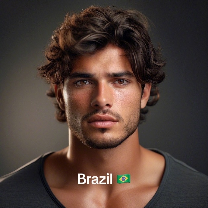 AI眼中的巴西帥哥