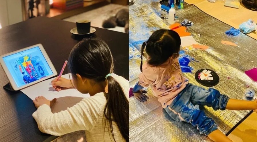 周杰倫大女兒Hathaway從小就很有藝術天分。