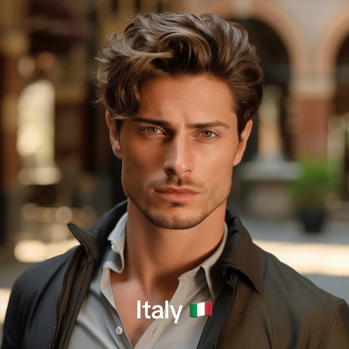 AI眼中的義大利帥哥