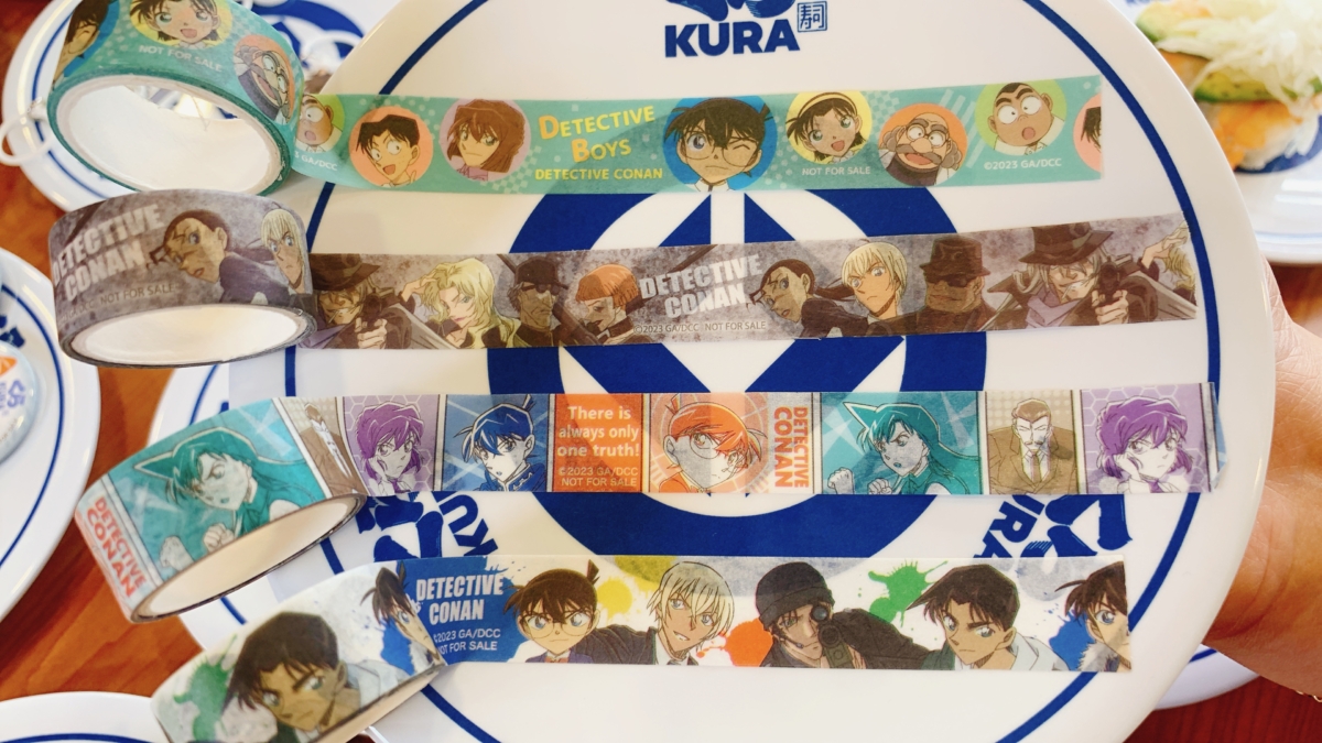 藏壽司X名偵探柯南紙膠帶