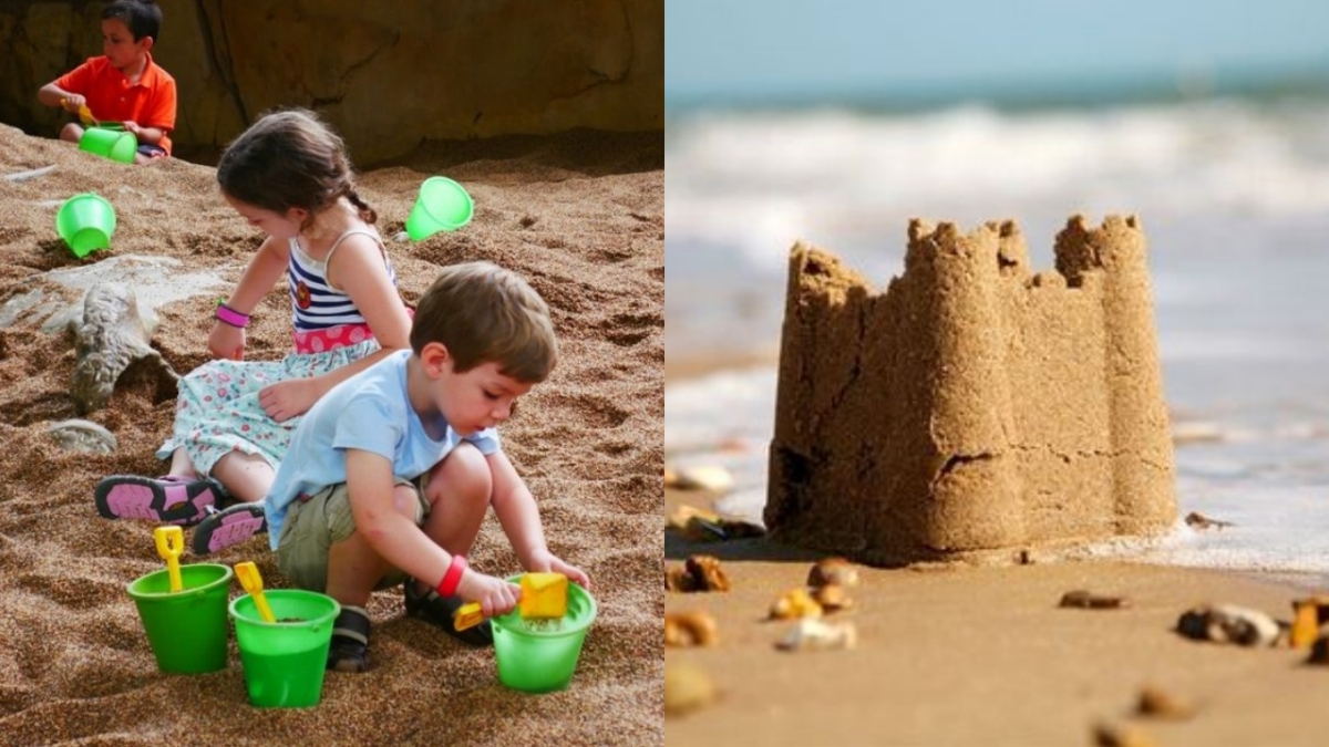 做沙雕是不少孩子愛玩的遊戲