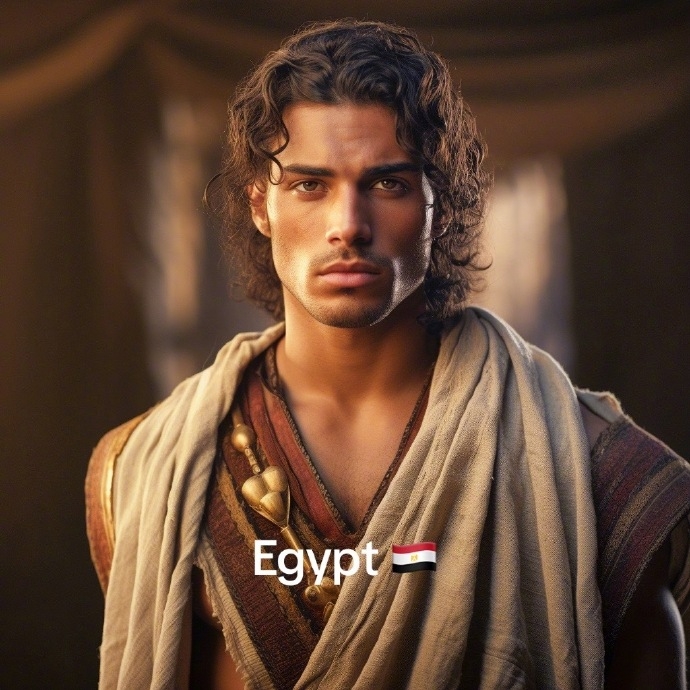 AI眼中的埃及帥哥