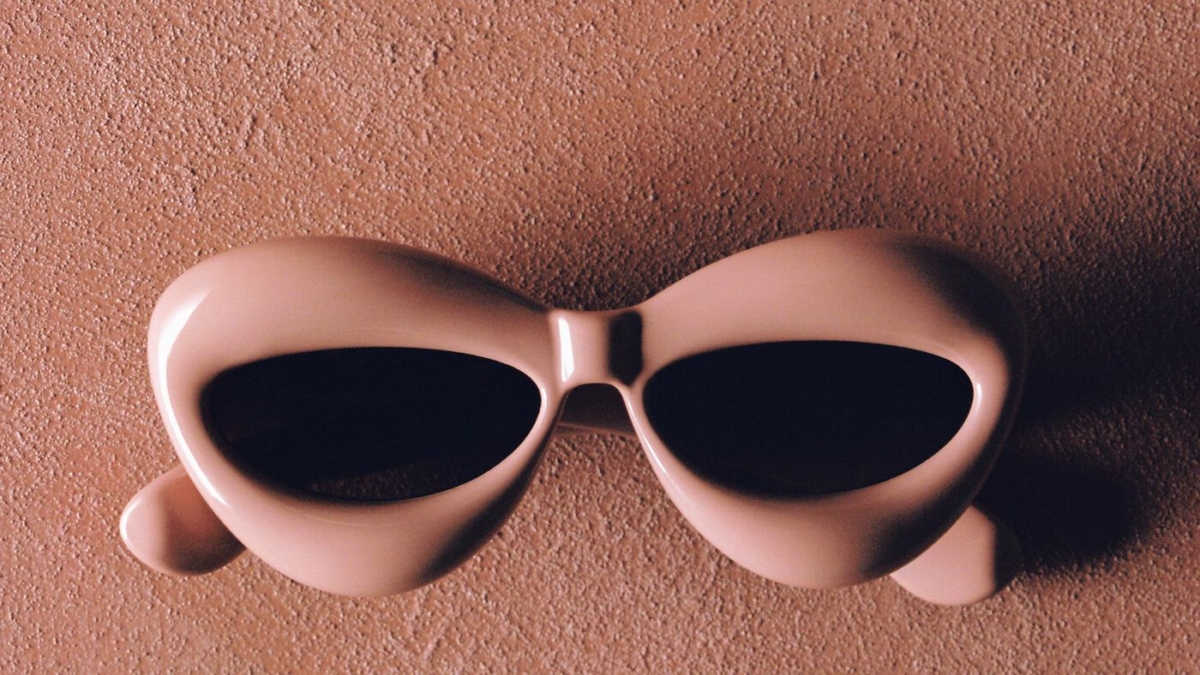 LOEWE Inflated cateye sunglasses in nylon