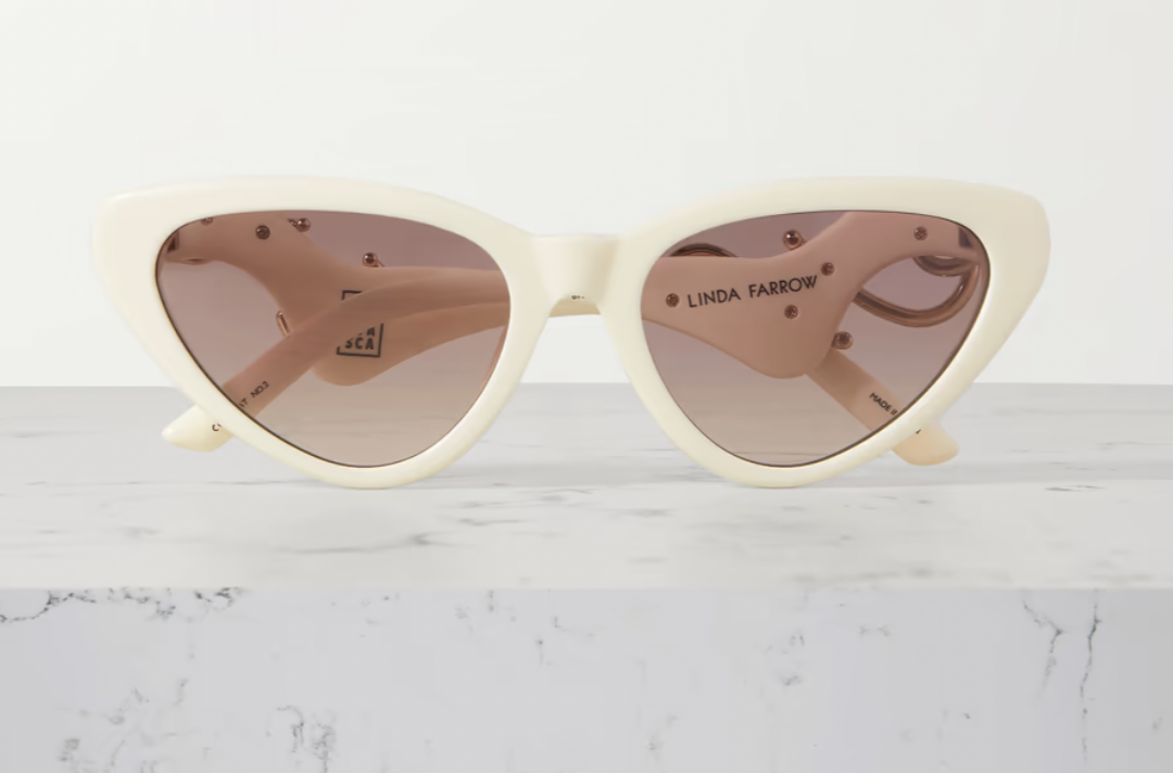 Linda Farrow Bea Bongiasca cat-eye acetate sunglasses