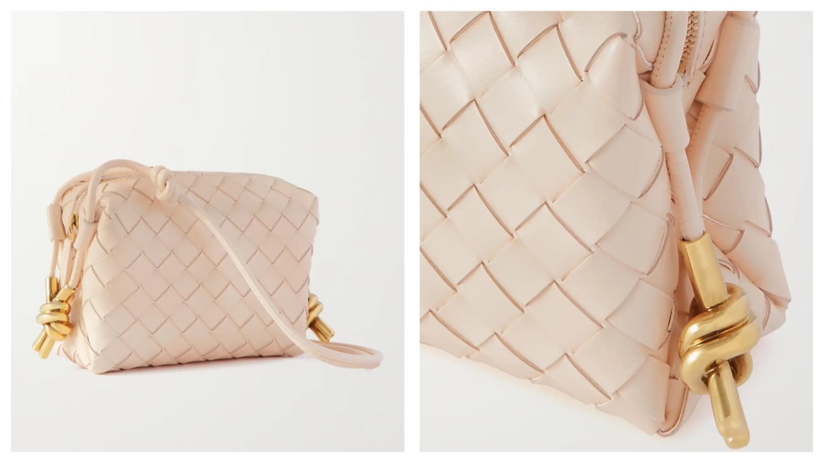 BOTTEGA VENETA Loop intrecciato leather shoulder bag Approx. NT$73,018