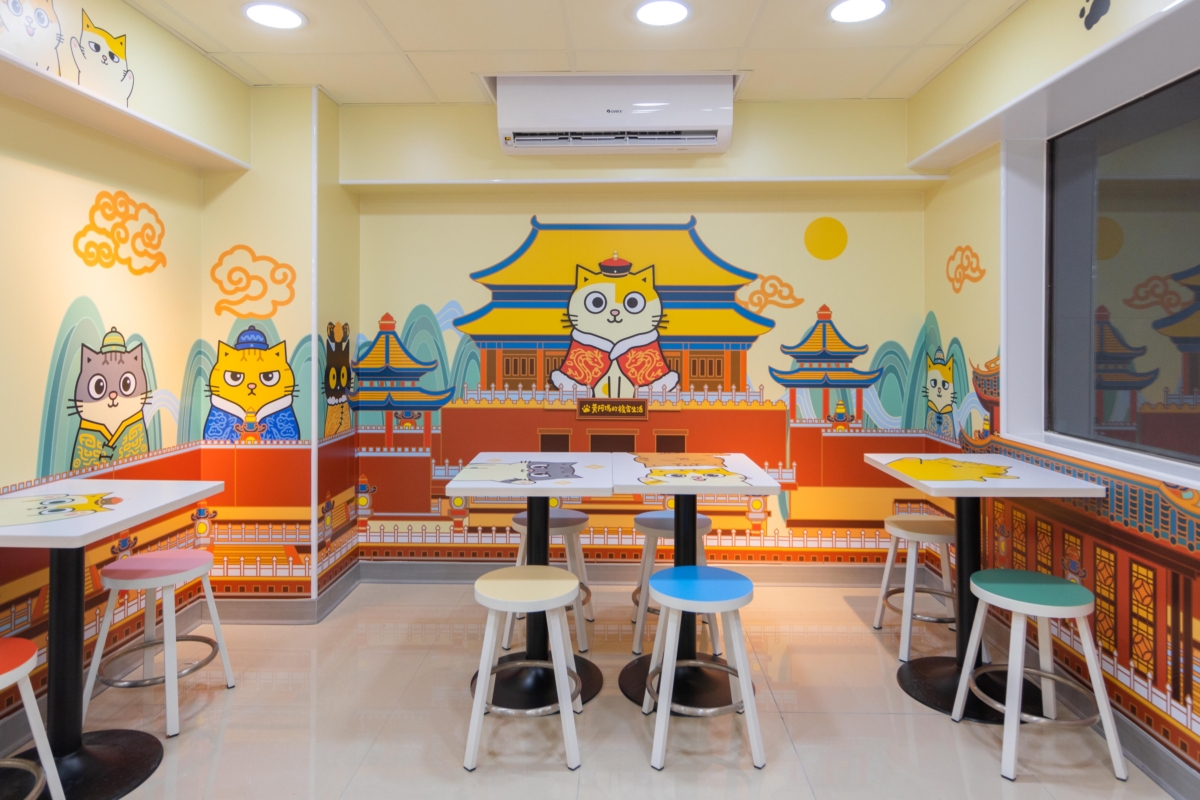 7-11X 黃阿瑪主題店用餐區