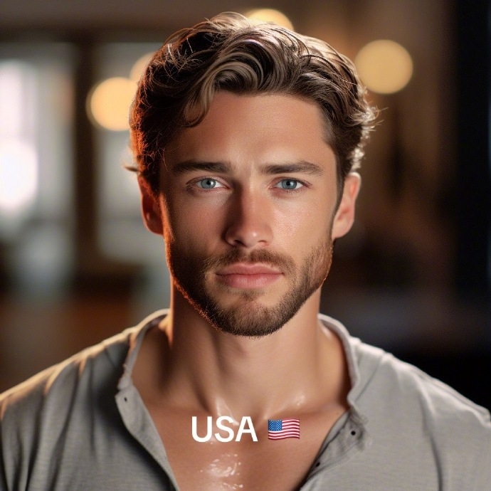 AI眼中的美國帥哥