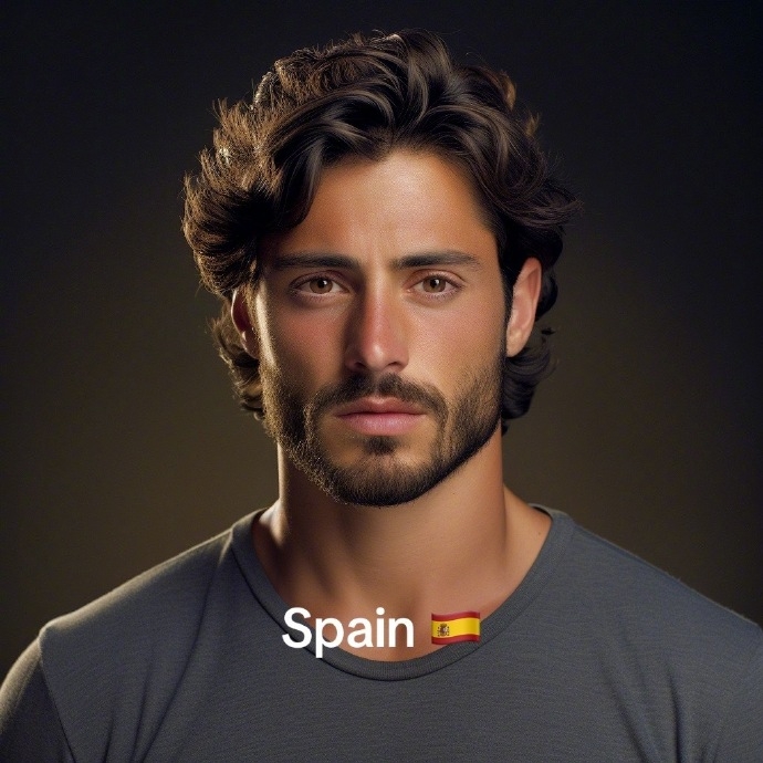 AI眼中的西班牙帥哥