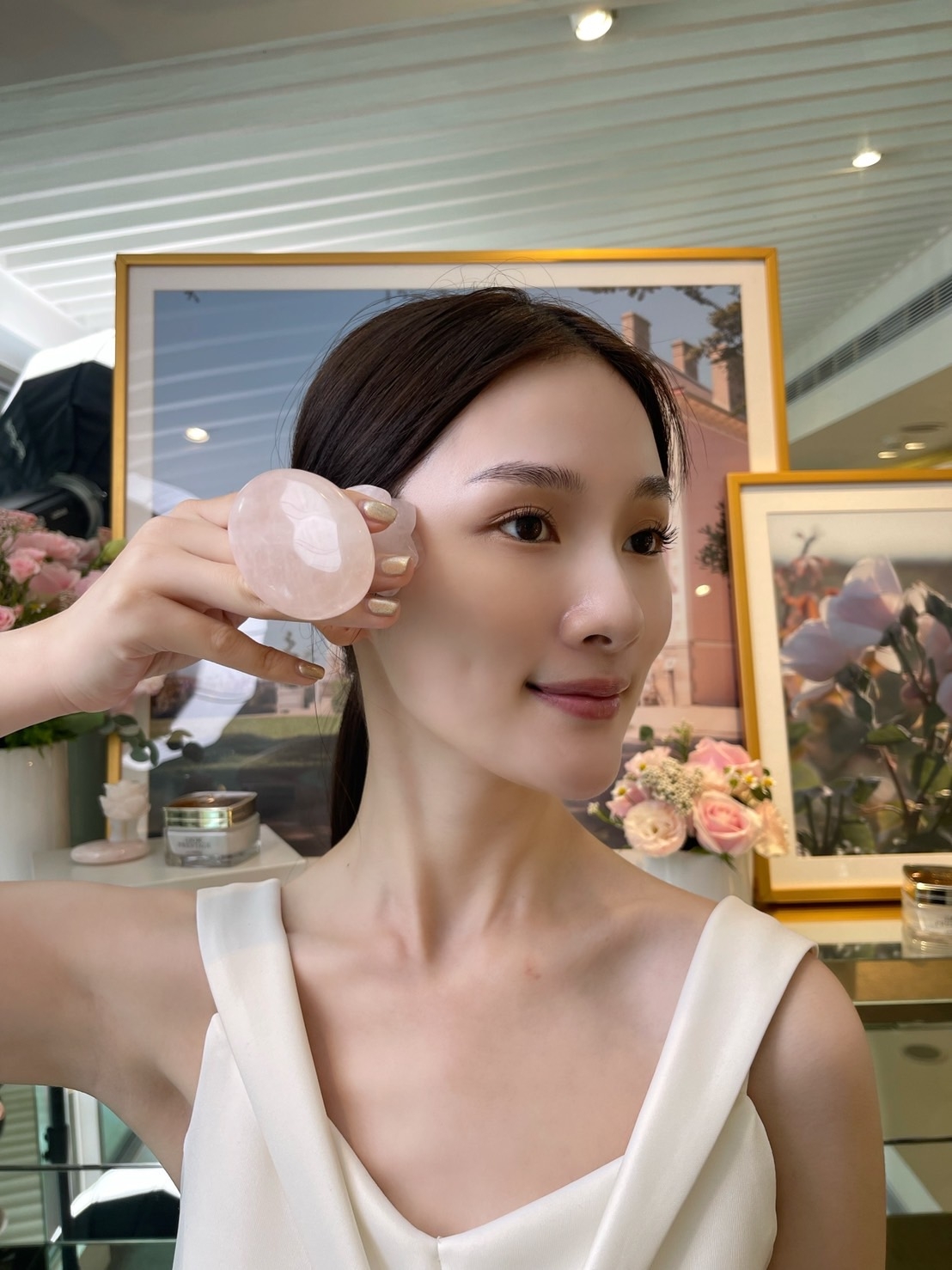 迪奧 玫瑰石英活絡按摩板,NT$6,700