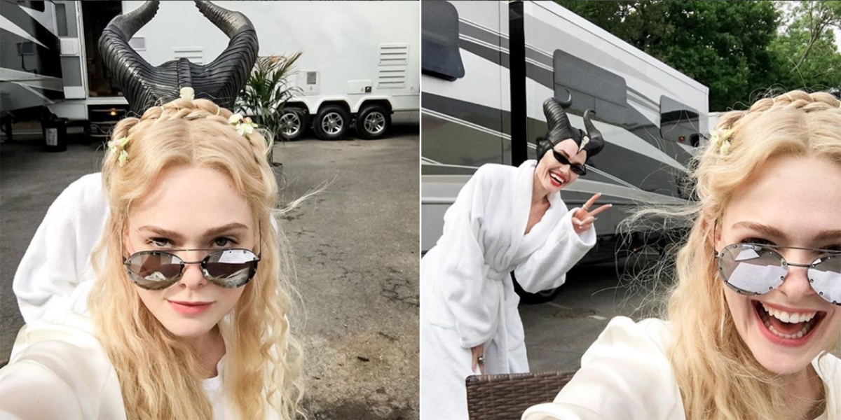 Elle Fanning與黑魔女女主角裘莉感情相當好