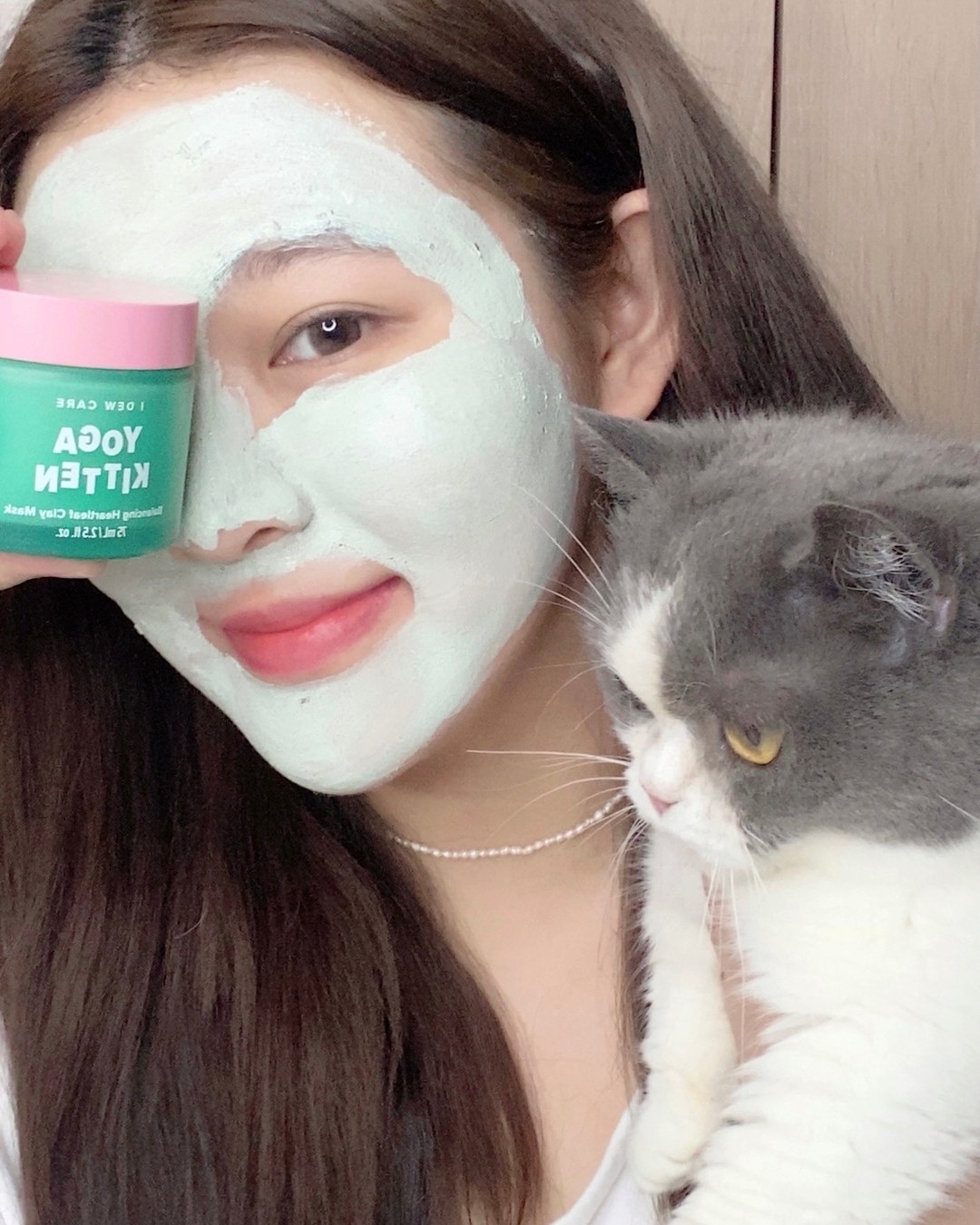 I DEW CARE瑜珈喵喵魚腥草淨化泥膜