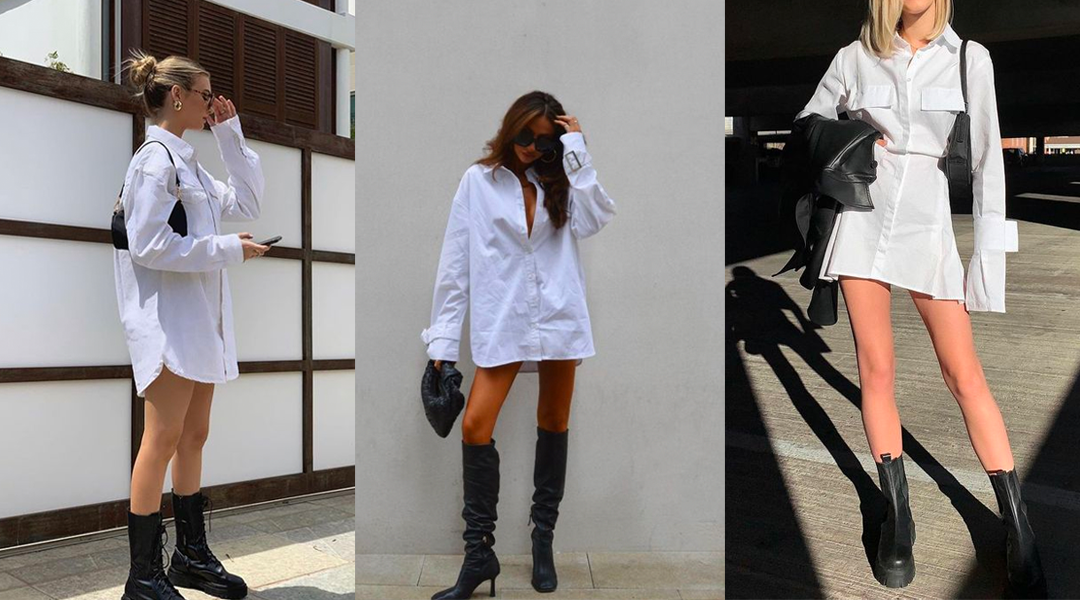 黑白配穿搭 Look 5