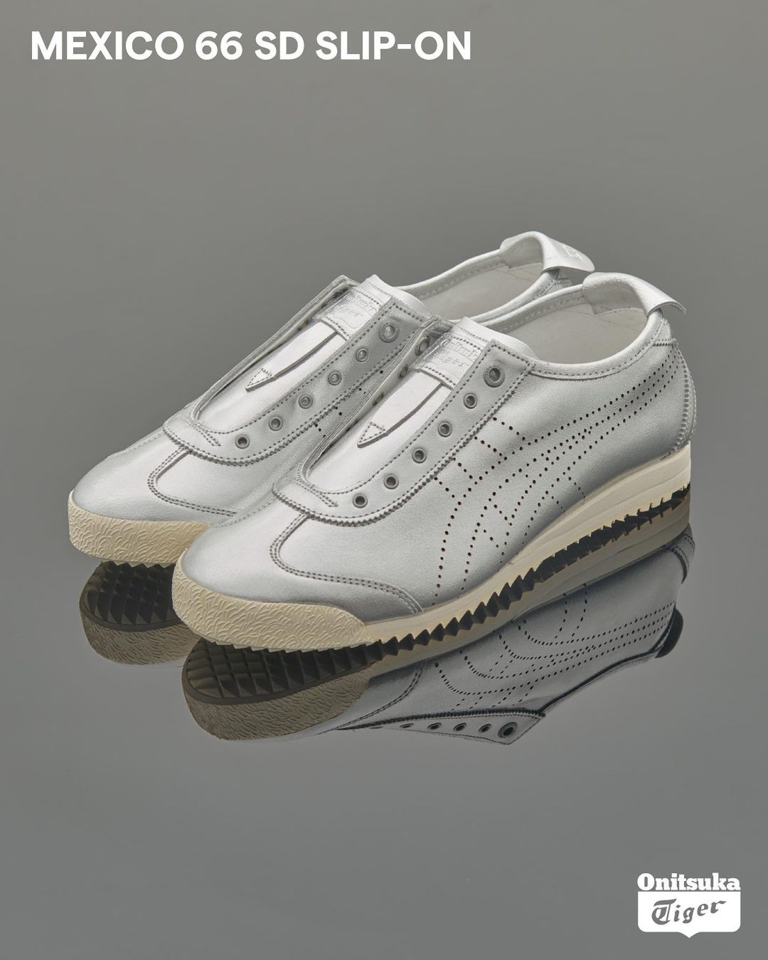 Onitsuka Tiger鬼塚虎-銀色 MEXICO 66 SD SLIP-ON休閒鞋,NT$4,980