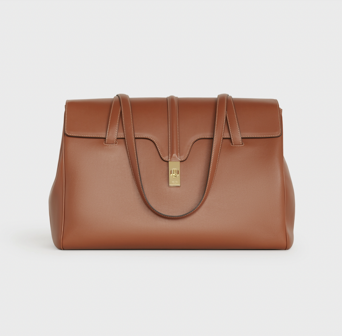 CELINE平滑小牛皮大型SOFT 16手袋 黃褐色NT$ 120,000