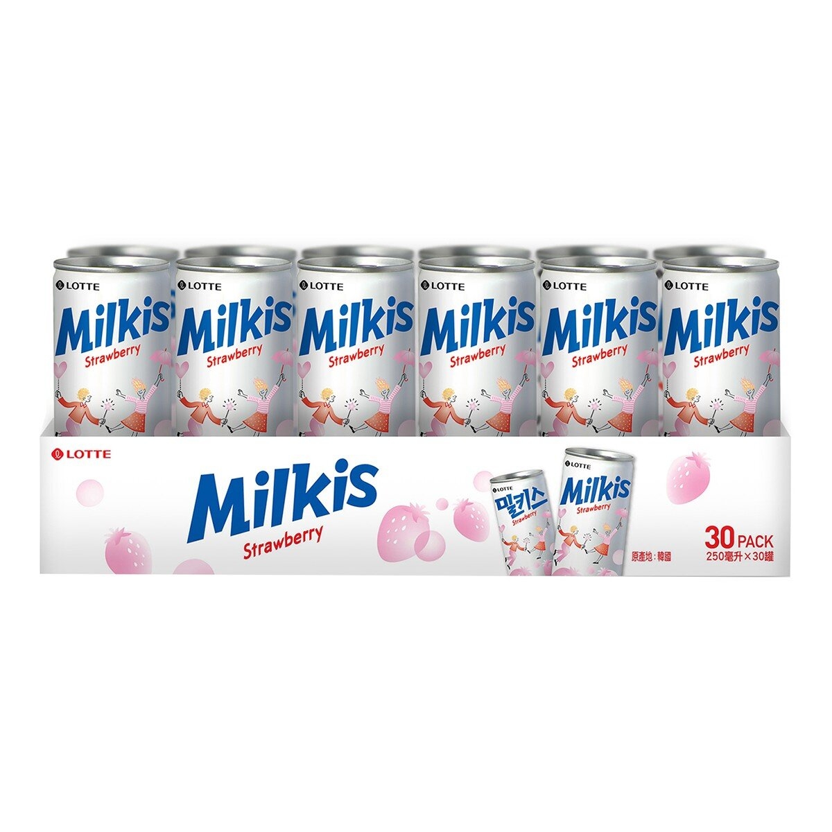 草莓優格風味碳酸飲喝法