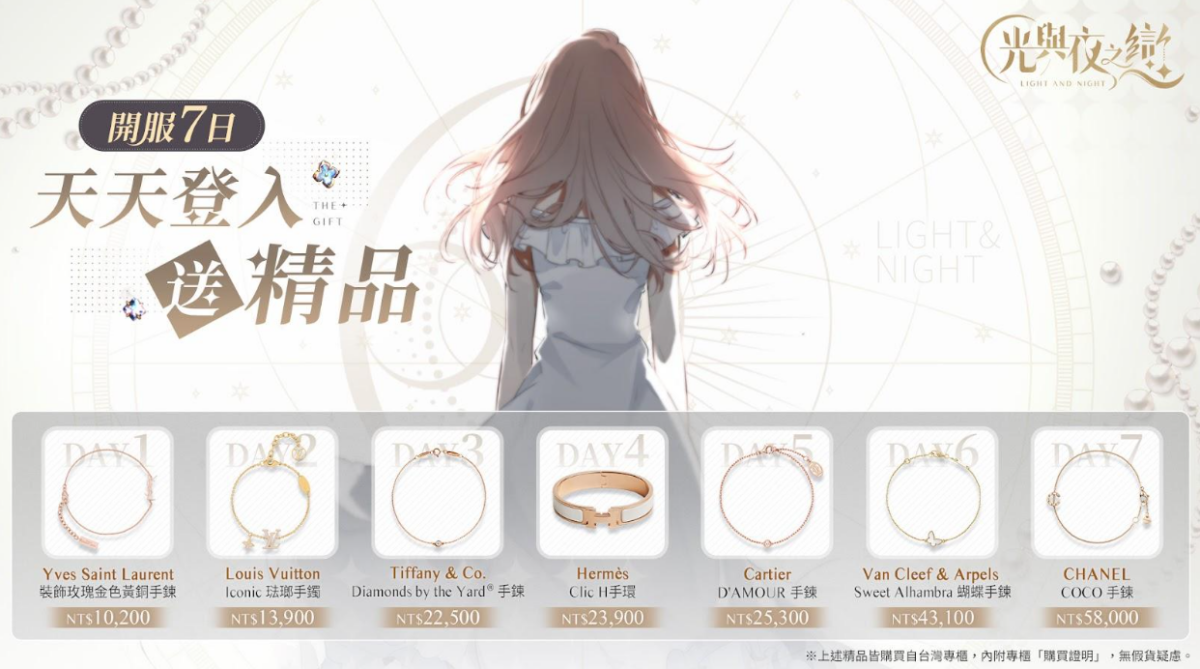 《光與夜之戀》台服登場時間&活動內容