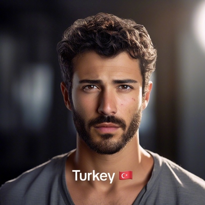 AI眼中的土耳其帥哥