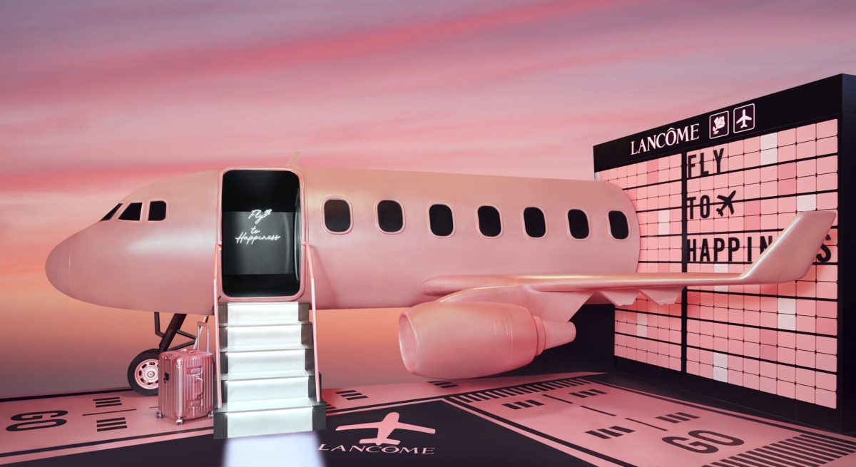 蘭蔻全台百貨盛大巡迴降落夢幻「粉紅專機」！