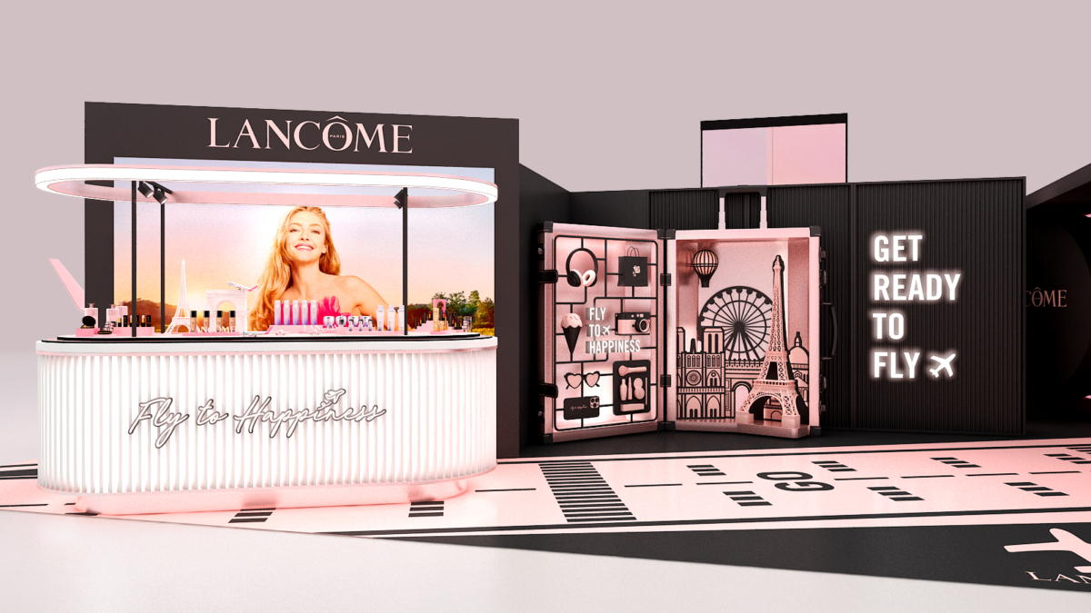 走進粉嫩嫩的蘭蔻明星商品體驗區，絕對買爆！