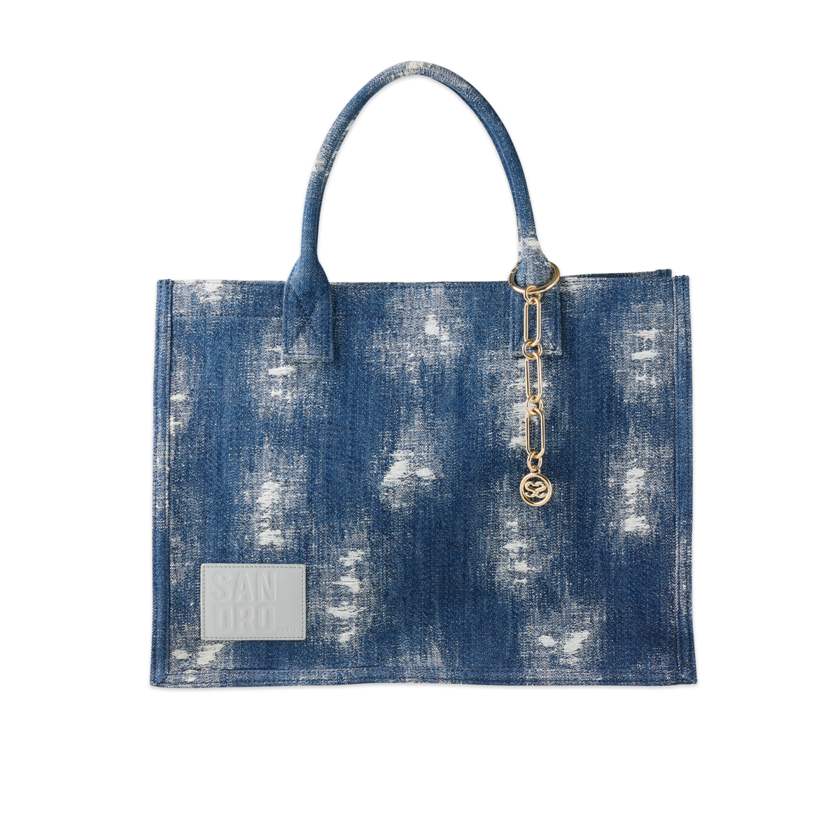 SANDRO 牛仔刷色托特包,NT$14,690
