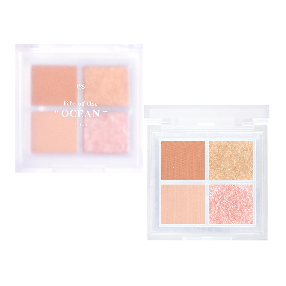 4U2訂製經典四色眼影盤NO.08 life of the OCEAN6g,NT$459