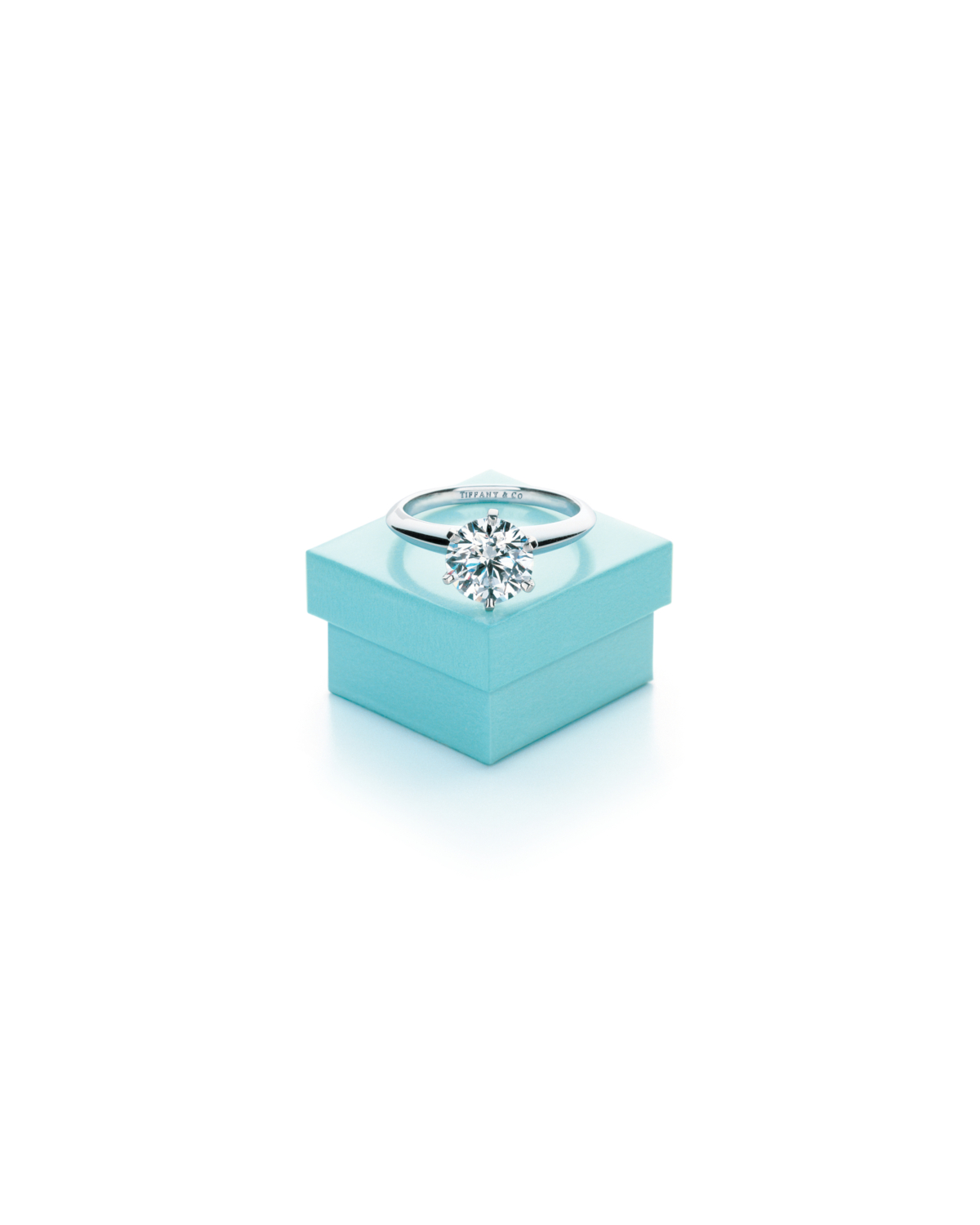 The Tiffany Setting鉑金六爪鑽石戒指