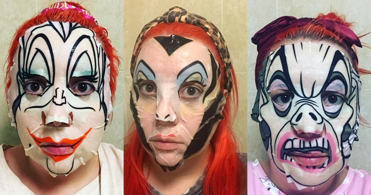 Mad Beauty反派系列面膜敷上還真的很像反派