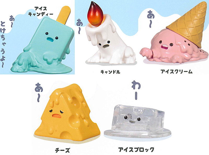 從冰棒、蠟燭、冰淇淋和起司、冰塊都是容易融化的物品