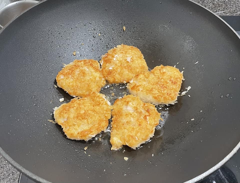 「冷凍花枝蝦排」料理簡單