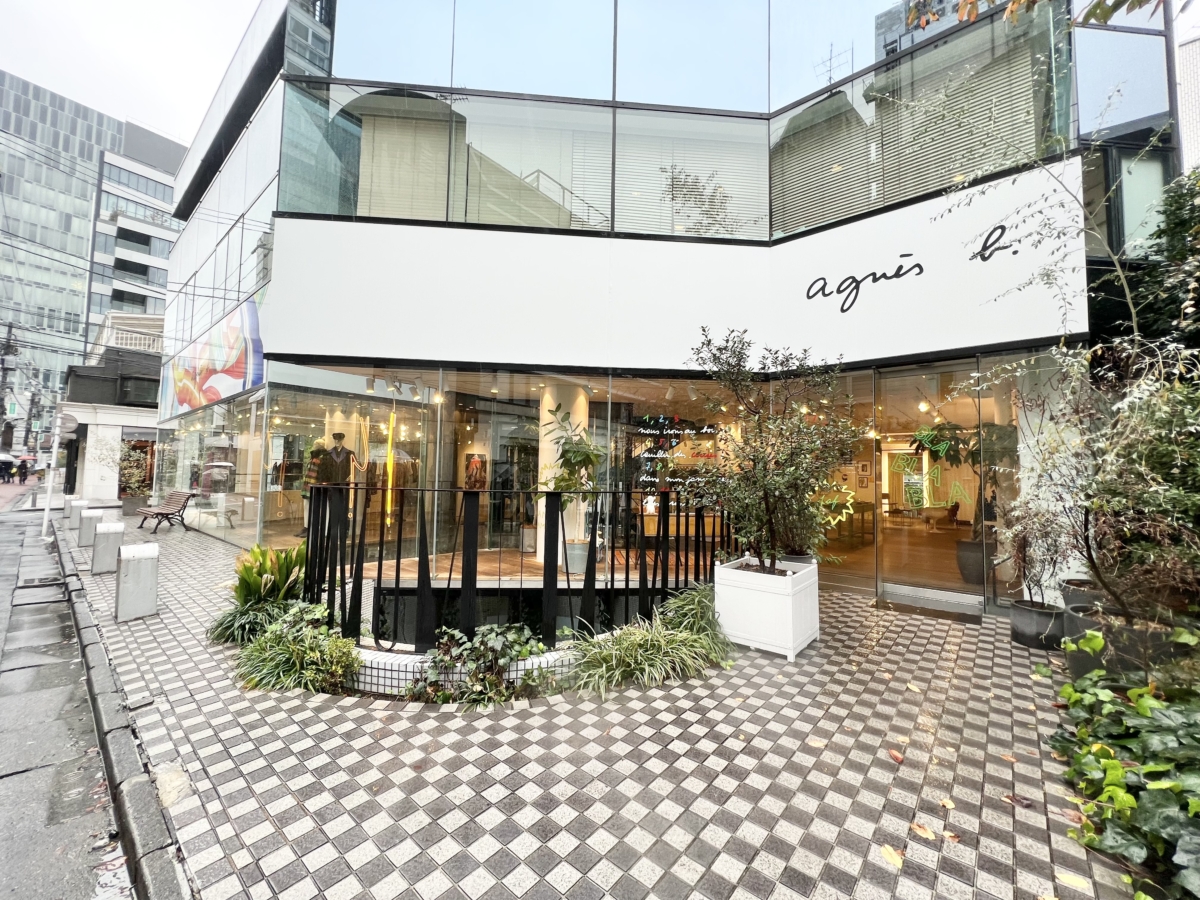 agnès b. galerie boutique Tokyo戶外店景