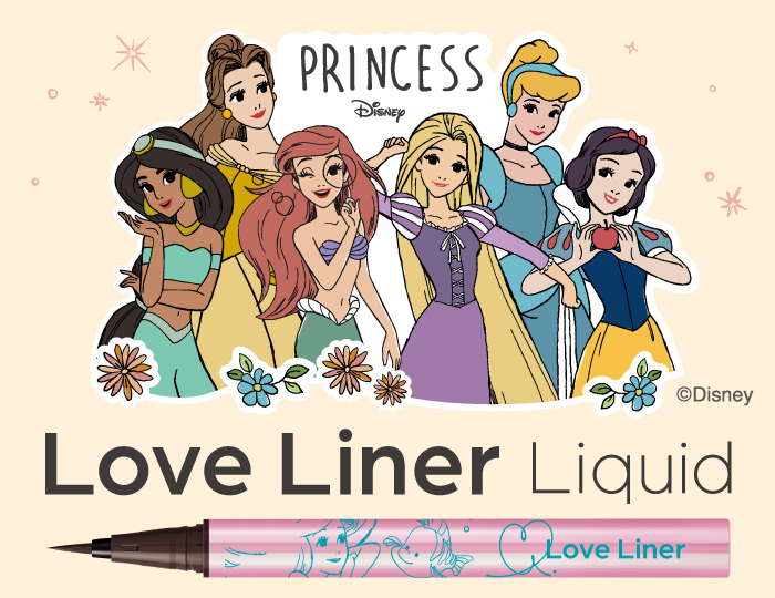 Love Liner × 迪士尼公主眼線筆(全六色),¥ 1,760(税込)