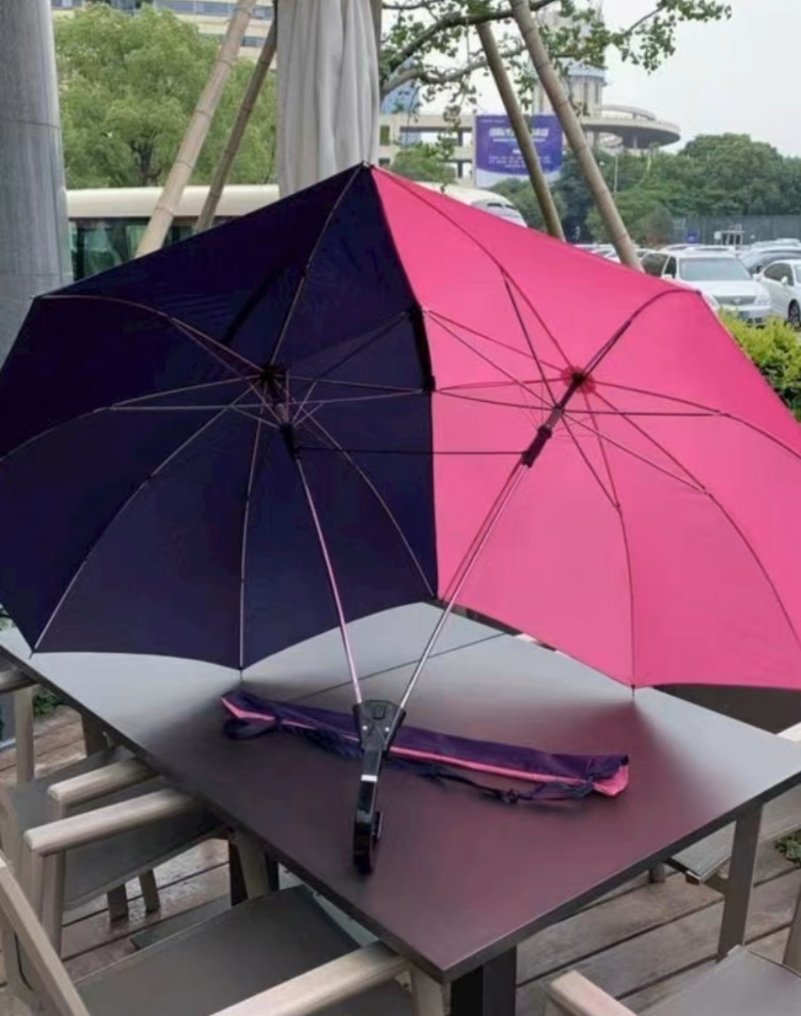 趣味陽傘盤點2:情侶雙人傘