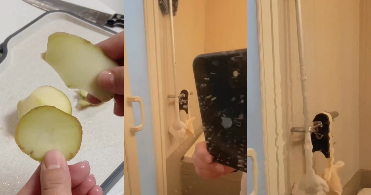 天然清潔妙招3：浴室水漬用「馬鈴薯皮」秒潔淨