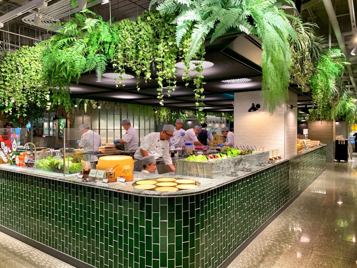 果然匯主打多國蔬食Buffet 吃到飽,受到廣大素食族群的歡迎。