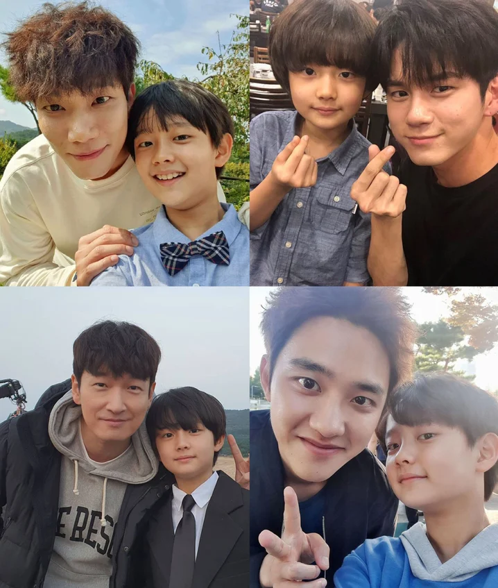 鄭賢俊出演過多位男演員的童年時期