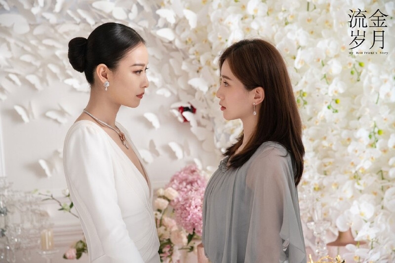 倪妮、劉詩詩在《流金歲月》猶如紅玫瑰與白玫瑰。