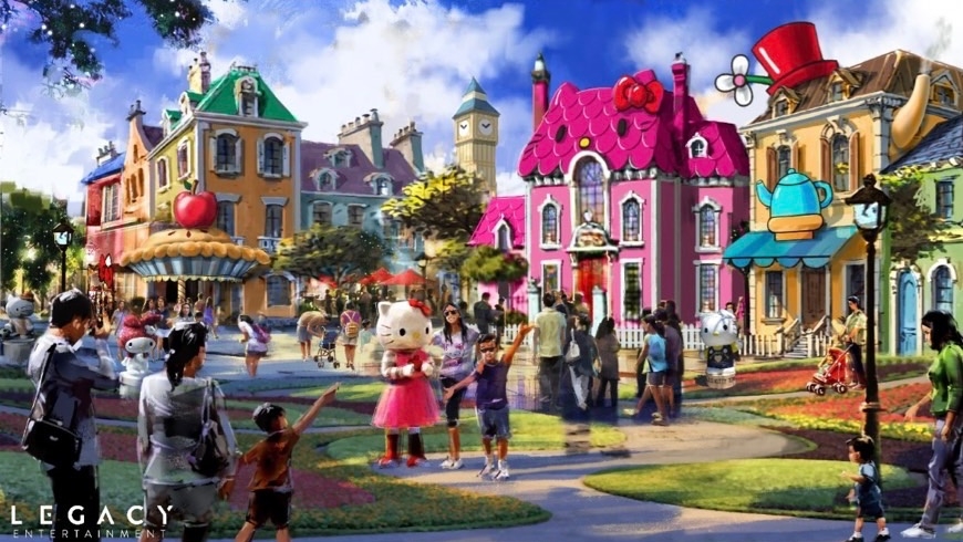 三亞Hello Kitty主題樂園度假村概念圖