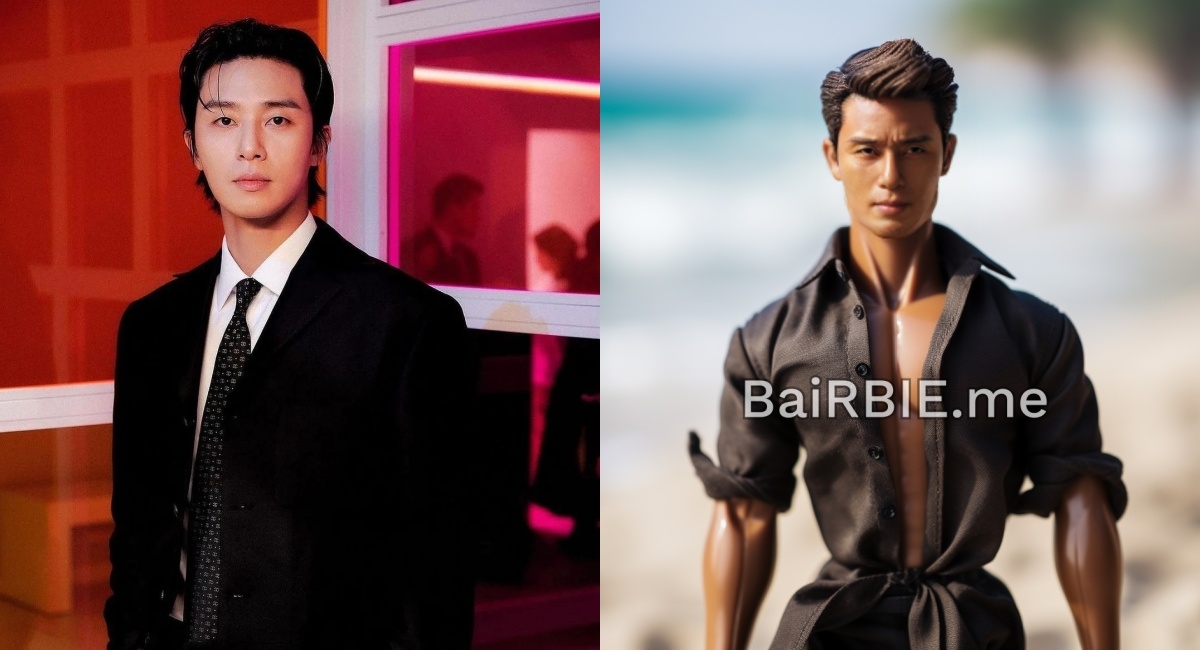 朴敘俊變身芭比的模樣