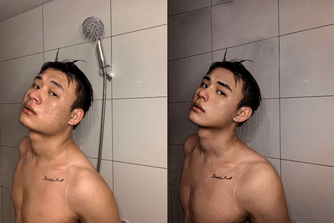 就連洗澡都可以P出網帥感