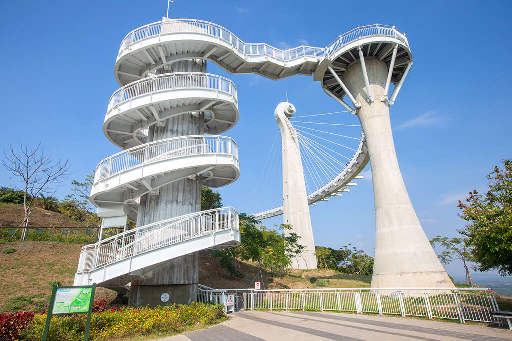 崗山之眼園區以天空廊道為主角