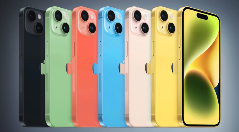 iPhone 15 /iPhone 15 Plus  則是6種顏色測試中