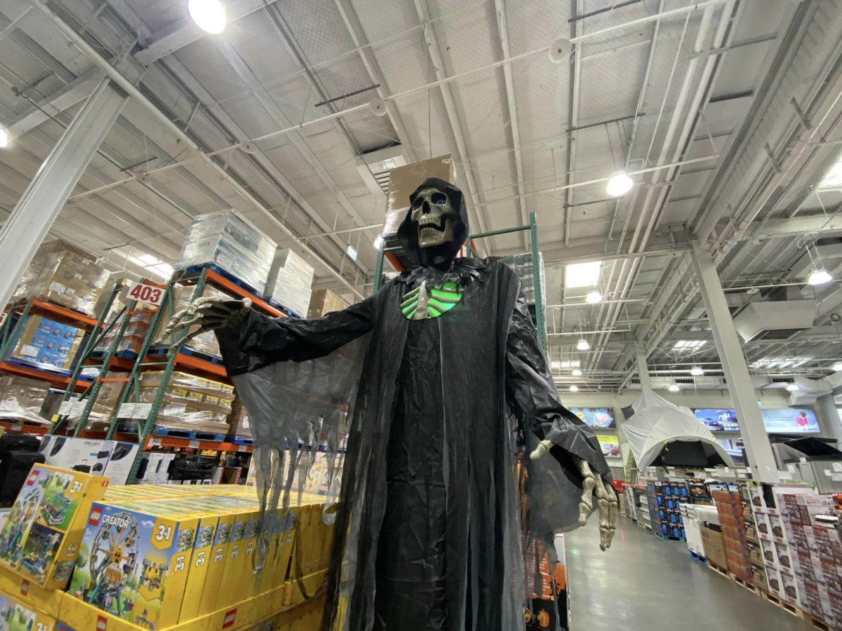 去年的萬聖節死神裝飾